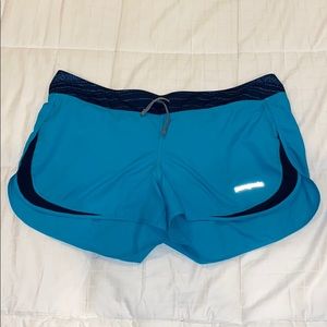 Patagonia Teal Running Shorts